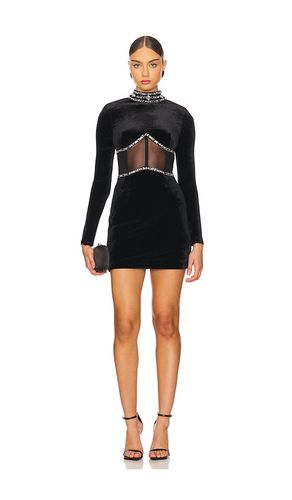 ROBE COURTE HAND-BEADED VELVET BUSTIER in . Size 4, 6 - PatBO - Modalova