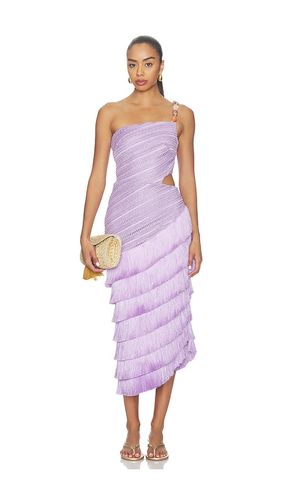 ROBE MI-LONGUE LILA en . Taille 0. Also en 12, 2, 4 - PatBO - Modalova