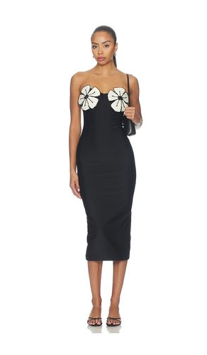 ROBE MI-LONGUE MIDNIGHT BLOOM LYCRA en . Taille XS. Also en S, M, L, XL - PatBO - Modalova