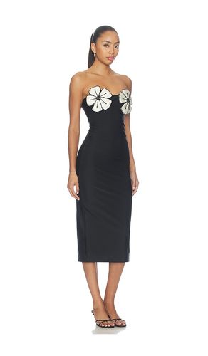 ROBE MI-LONGUE MIDNIGHT BLOOM LYCRA en . Taille XS. Also en S, M, L, XL - PatBO - Modalova