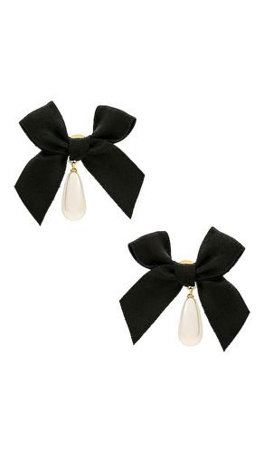 Bow Drop Pearl Earrings en - petit moments - Modalova