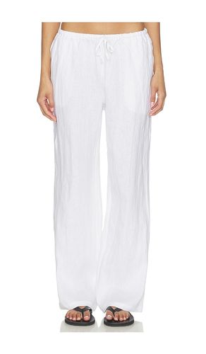 PANTALON EN LIN AVEC CORDON DE SERRAGE LORANA en . Taille S. Also en XS, M, XL - perfectwhitetee - Modalova