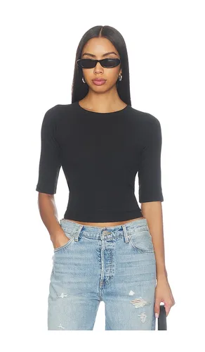 Amelia Short Sleeve Luxe Rib Tee en . Taille L. Also en M, S - perfectwhitetee - Modalova