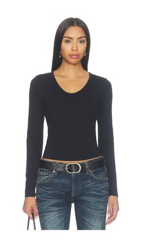 T-SHIRT ENCOLURE V À MANCHES LONGUES SHAYA en . Taille L. Also en M, S, XL, XS - perfectwhitetee - Modalova