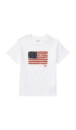 Kids Short Sleeve Cotton Knit Flag T-shirt en . Taille 6. Also en 2, 3, 4, 5 - Polo Ralph Lauren - Modalova