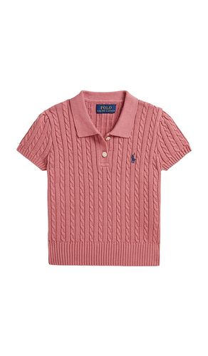Kids Short Sleeve Combed Cotton Mini Cable Knit Polo en . Taille 2. Also en 3, 4, 5 - Polo Ralph Lauren - Modalova