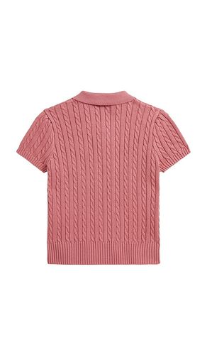 Kids Short Sleeve Combed Cotton Mini Cable Knit Polo en . Taille 2. Also en 3, 4, 5 - Polo Ralph Lauren - Modalova