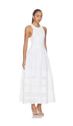 ROBE VOILE COL CARRÉ DROIT AJUSTÉE & ÉVASÉE en . Taille XS. Also en S, M, L - Polo Ralph Lauren - Modalova