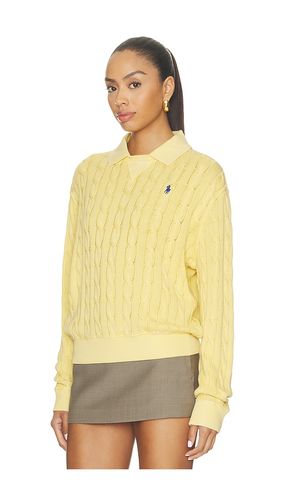 Cotton Long Sleeve Polo Knit Collar Polo en . Taille L. Also en M, S, XL, XS - Polo Ralph Lauren - Modalova
