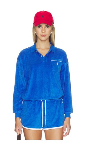 POLO À MANCHES LONGUES EN MOLLETON DE COTON en . Taille L. Also en M, S, XL, XS - Polo Ralph Lauren - Modalova