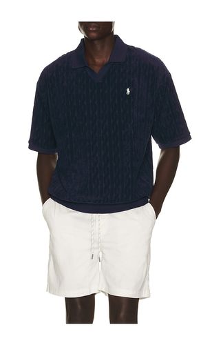 Short Sleeve Cable Terry Johnny Collar Polo en . Taille L. Also en M, S, XL/1X - Polo Ralph Lauren - Modalova