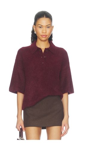 Nadya Alpaca Blend Boxy Polo Blouse Sweater en . Taille XS. Also en S, M, L, XL - PISTOLA - Modalova