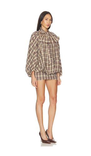 ROBE COURTE TIE-NECK SHORT COCOON MINI DRESS en . Taille 0. Also en - Prabal Gurung - Modalova