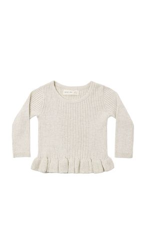 Kids Rib Knit Peplum Top en . Taille 12-18M. Also en 18-24M, 2-3Y, 4-5Y - QUINCY MAE - Modalova