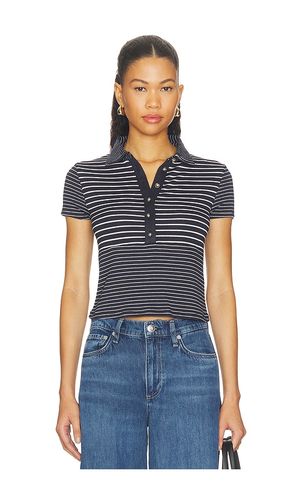 The Knit Button Stripe Polo Tee en . Taille L. Also en S, XXS - Rag & Bone - Modalova