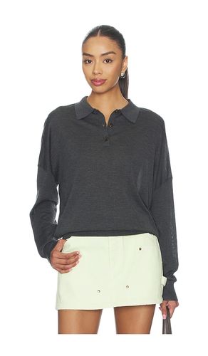 Silk Cashmere Boxy Long Sleeve Polo en . Taille L. Also en M - RENGGLI - Modalova