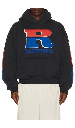 SWEAT À CAPUCHE SPLIT PETROL LOGO en . Taille S. Also en L - Rhude - Modalova