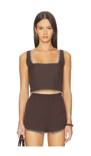 Square Neck Boxy Top en . Taille L. Also en S, XL, XS, XXS - ROCOCO SAND - Modalova