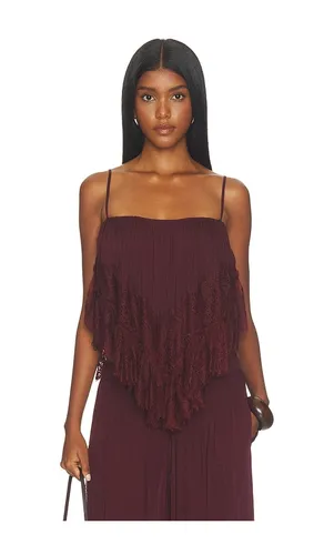Lace Frill Top en . Taille L. Also en M, S, XS - ROCOCO SAND - Modalova