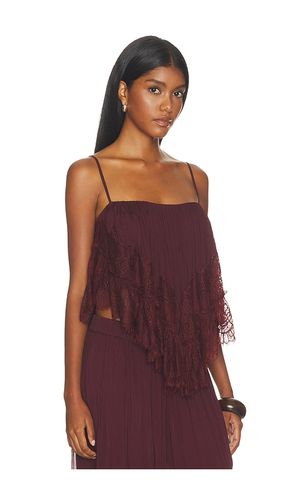 Lace Frill Top en . Taille M. Also en S, XS - ROCOCO SAND - Modalova