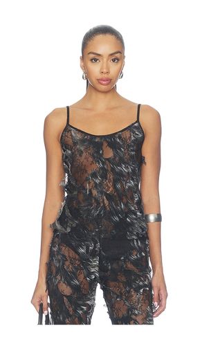 Silver Destroyed Lace Top en . Taille 38/XS. Also en 40/S, 42/M, 44/L - Roberto Cavalli - Modalova