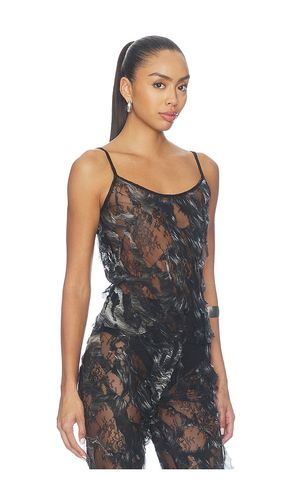 Silver Destroyed Lace Top en . Taille 38/XS. Also en 40/S, 42/M - Roberto Cavalli - Modalova