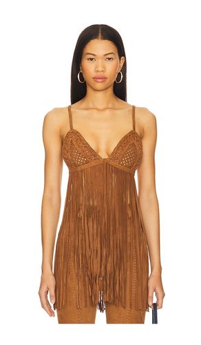 Jacinta Suede Fringe Bra en . Taille L. Also en M - retrofete - Modalova