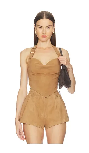 Windsor Suede Top en . Taille XXS. Also en XS, S, M, L - retrofete - Modalova