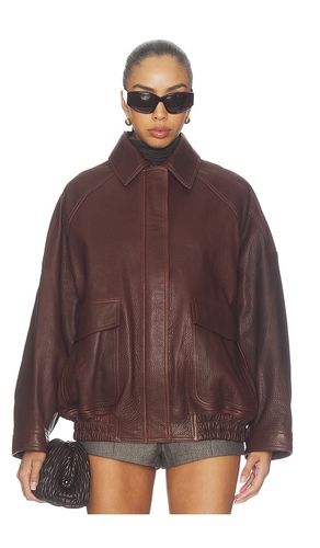 BLOUSON AVIATEUR EN CUIR GRAINÉ en . Taille 32. Also en 34, 36, 38 - Rohe - Modalova