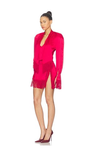 ROBE MINI EN SATIN AVEC MANCHES RAGLAN en . Taille 34. Also en 36, 38 - Rowen Rose - Modalova