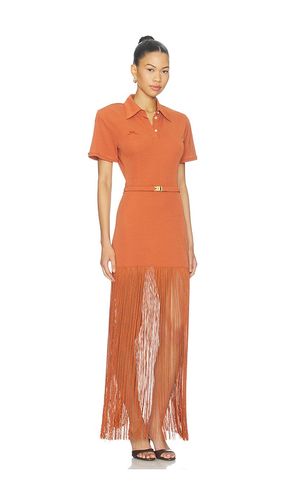 ROBE POLO EN JERSEY AVEC JUPE À FRANGES en . Taille XS. Also en S, M, L - Rowen Rose - Modalova
