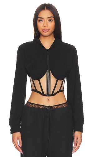 Zip Up Corset Hoodie Top in . Size S - RTA - Modalova