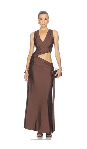 ROBE MAXI AVEC DÉCOLLETÉ PLONGEANT MAZINI en . Taille L. Also en M, S, XL, XS - Runaway The Label - Modalova