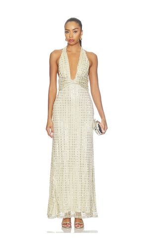 Annette Plunge V-neck Maxi Dress en . Taille L. Also en S, XL, XS - Runaway The Label - Modalova