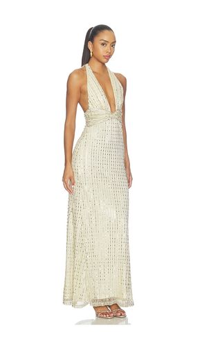 Annette Plunge V-neck Maxi Dress en . Taille L. Also en S, XL, XS - Runaway The Label - Modalova