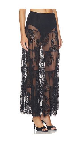 JUPE MAXI EN DENTELLE AVEC VOLANTS EN CASCADE ENOLA en . Taille XS. Also en S, M, L - Runaway The Label - Modalova