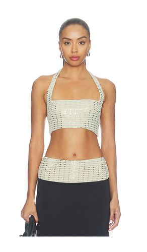 Ziva Sequin Halter Crop Top en . Taille L. Also en M, S, XL, XS - Runaway The Label - Modalova