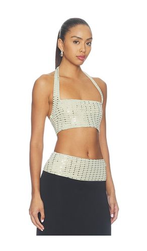 Ziva Sequin Halter Crop Top en . Taille XS. Also en S, M, L, XL - Runaway The Label - Modalova