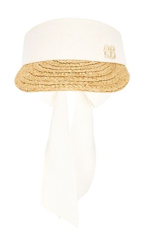 VISIÈRE STRAW BRAID & LINEN VISOR in - Ruslan Baginskiy - Modalova