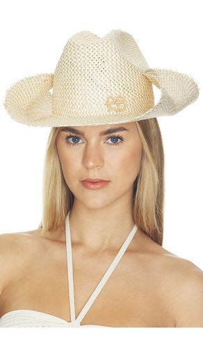 CHAPEAU DE COWBOY MONOGRAM-EMBELLISHED STRAW COWBOY HAT en . Taille M. Also en S, XS - Ruslan Baginskiy - Modalova