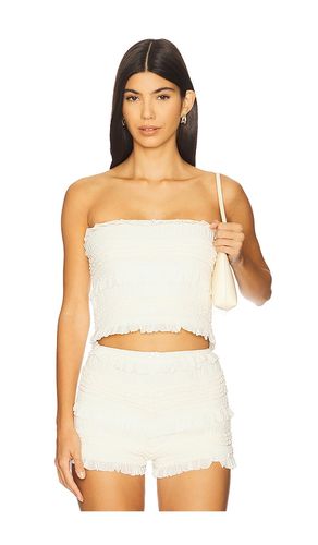 X REVOLVE Smocked Faye Top en . Taille L. Also en XL, XS - Stone Cold Fox - Modalova