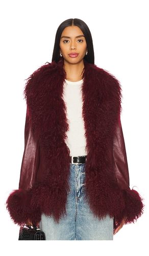 MANTEAU EN CUIR AVEC GARNITURE EN FOURRURE DOROTHY en . Taille L. Also en M, S - Susanna Chow - Modalova