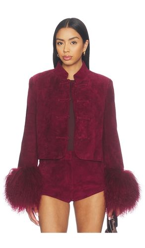 Leighton Shearling Trim Suede Jacket en . Taille L. Also en M, S - Susanna Chow - Modalova