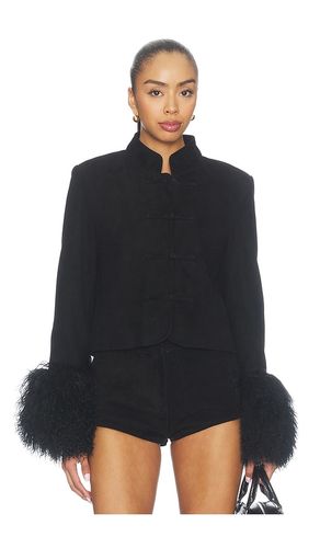 Leighton Shearling Trim Suede Jacket en . Taille S. Also en XS - Susanna Chow - Modalova
