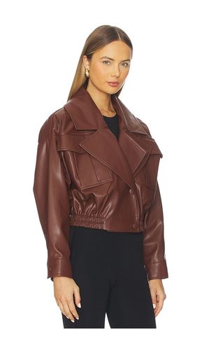 BLOUSON EN CUIR TAN LEA en . Taille M. Also en S - SELMACILEK - Modalova