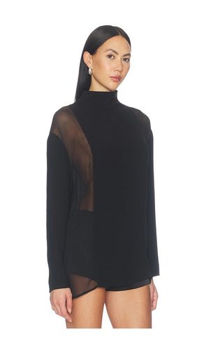 Mockneck Silkshirt en . Taille L. Also en M, S, XS - SANS FAFF - Modalova