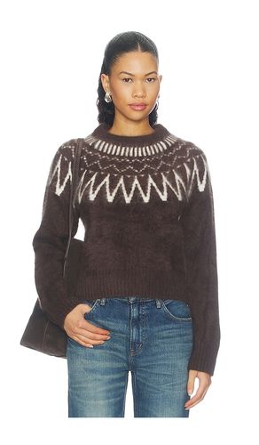 PULL FAIR ISLE MAILLE BROSSÉE en . Taille L. Also en M, S, XS - Soft Goat - Modalova
