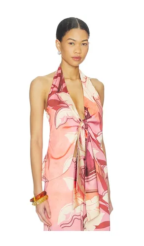 Kaeli Tie Front Halter Top en . Taille L. Also en S, XL, XS - SEVEN WONDERS - Modalova