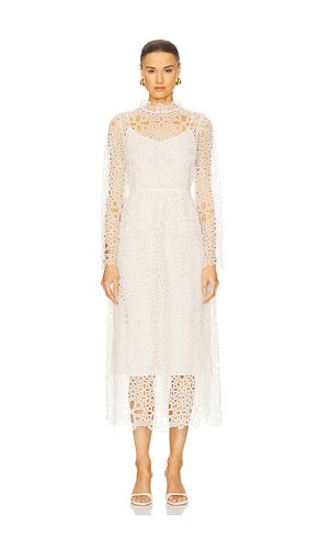 ROBE PÉPLUM À MANCHES LONGUES ET ŒILLETS LUMI en . Taille 0. Also en 00, 10 - Sea - Modalova