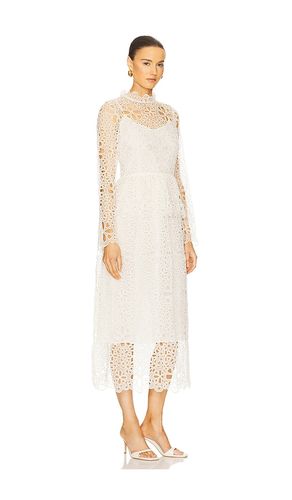ROBE PÉPLUM À MANCHES LONGUES ET ŒILLETS LUMI en . Taille 0. Also en 00, 10 - Sea - Modalova